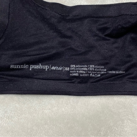 Aerie Sunni Push Up Black Bra Size 36B - Picture 9 of 9